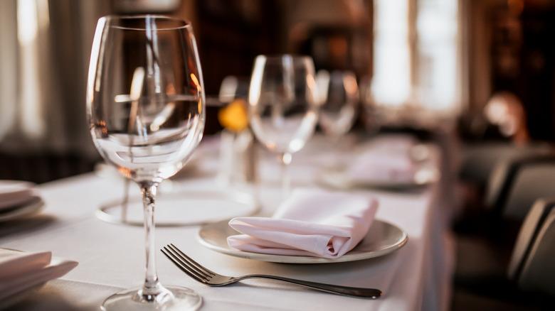 A,Close,Up,Shot,Of,A,Restaurant,Table,Set,Up