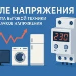 Реле напряжения: защита бытовой техники от скачков напряжения